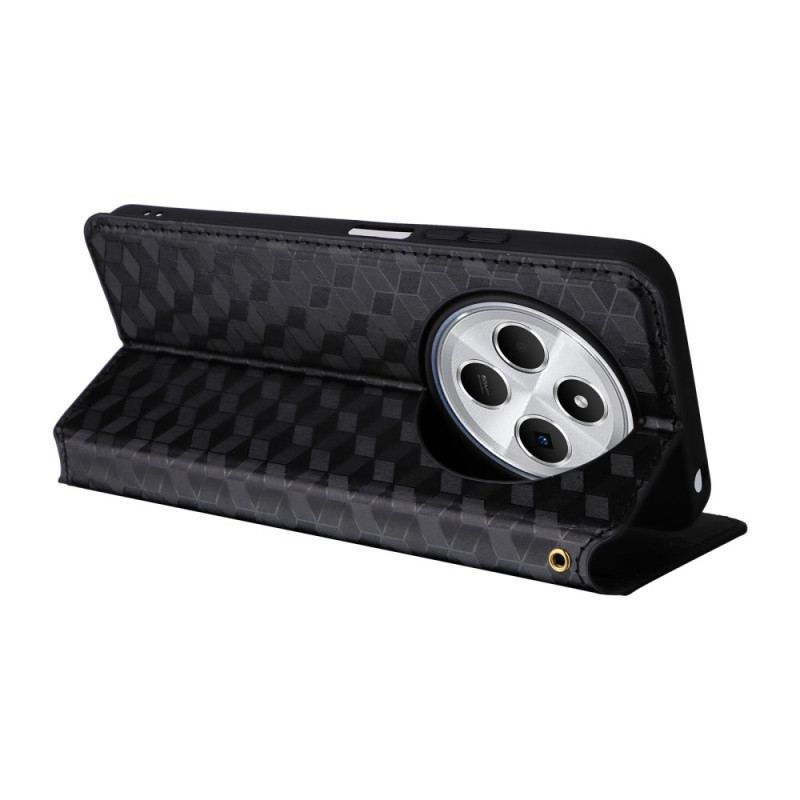 Flip Cover Xiaomi Redmi 14C / Poco C75 Motif Losanges