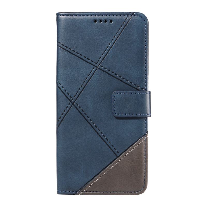 Housse Xiaomi Redmi 14C / Poco C75 Bicolore Lignes à Lanière