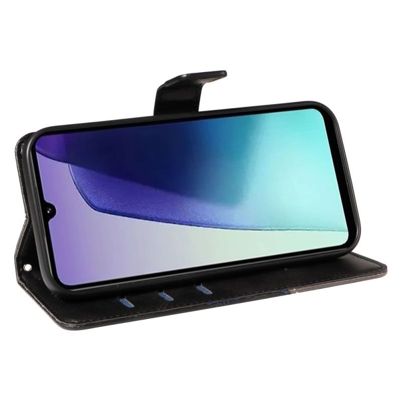 Housse Xiaomi Redmi 14C / Poco C75 Bicolore Lignes à Lanière