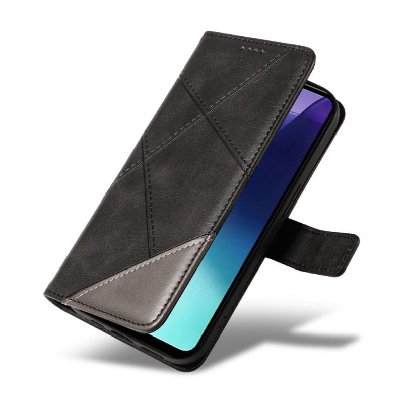 Housse Xiaomi Redmi 14C / Poco C75 Bicolore Lignes à Lanière