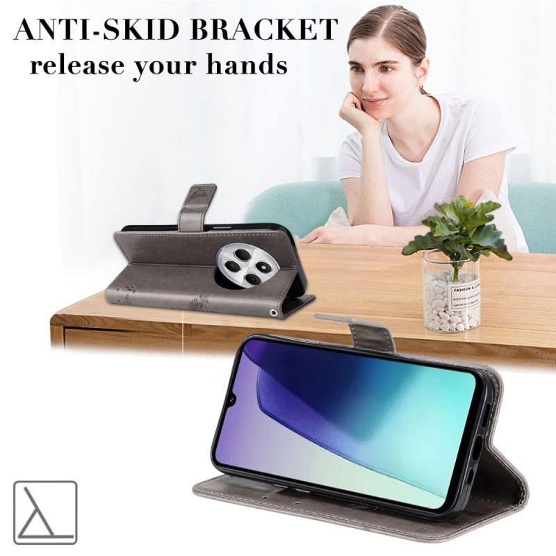 Housse Xiaomi Redmi 14C / Poco C75 Chat et Arbre à Lanière