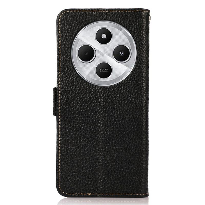 Housse Xiaomi Redmi 14C / Poco C75 Cuir Litchi Blocage RFID KHAZNEH