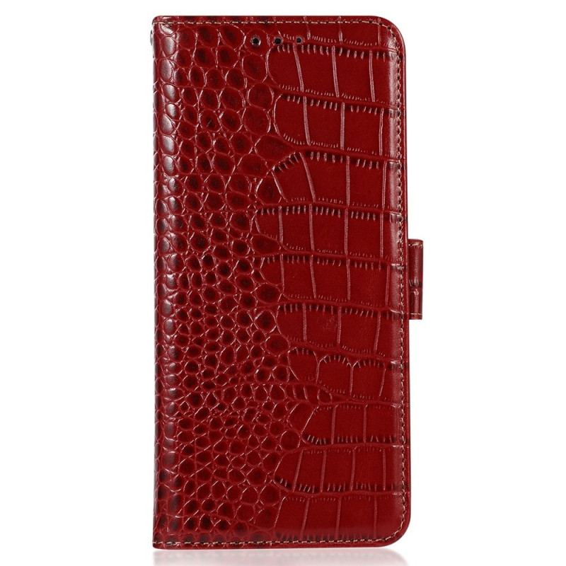 Housse Xiaomi Redmi 14C / Poco C75 Cuir Texture Crocodile
