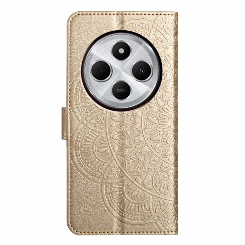 Housse Xiaomi Redmi 14C / Poco C75 Empreinte Mandala à Lanière