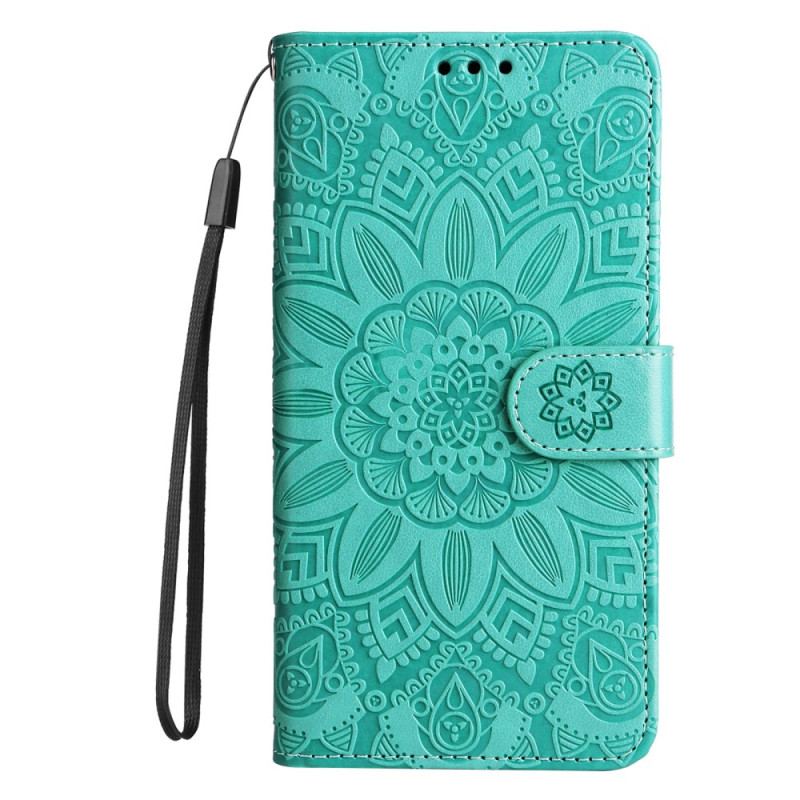 Housse Xiaomi Redmi 14C / Poco C75 Motif Tournesol à Lanière