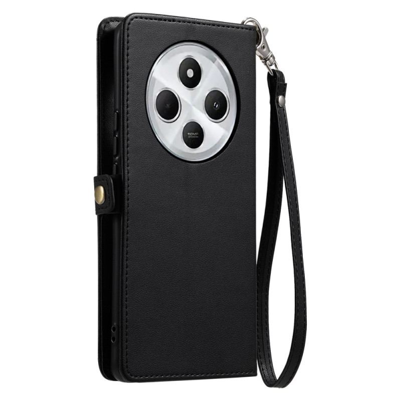 Housse Xiaomi Redmi 14C / Poco C75 Pochette Frontale et Lanière