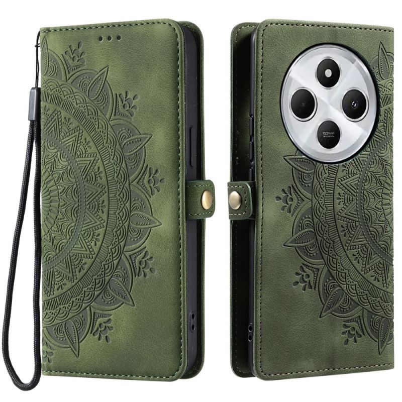 Housse Xiaomi Redmi 14C / Poco C75 Portefeuille Mandala
