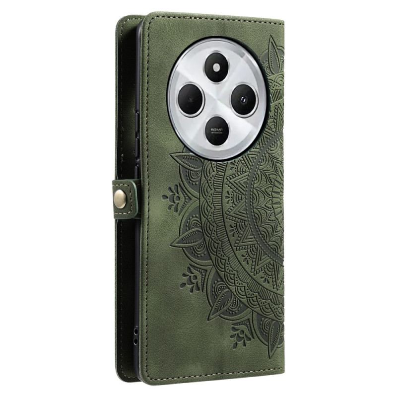 Housse Xiaomi Redmi 14C / Poco C75 Portefeuille Mandala