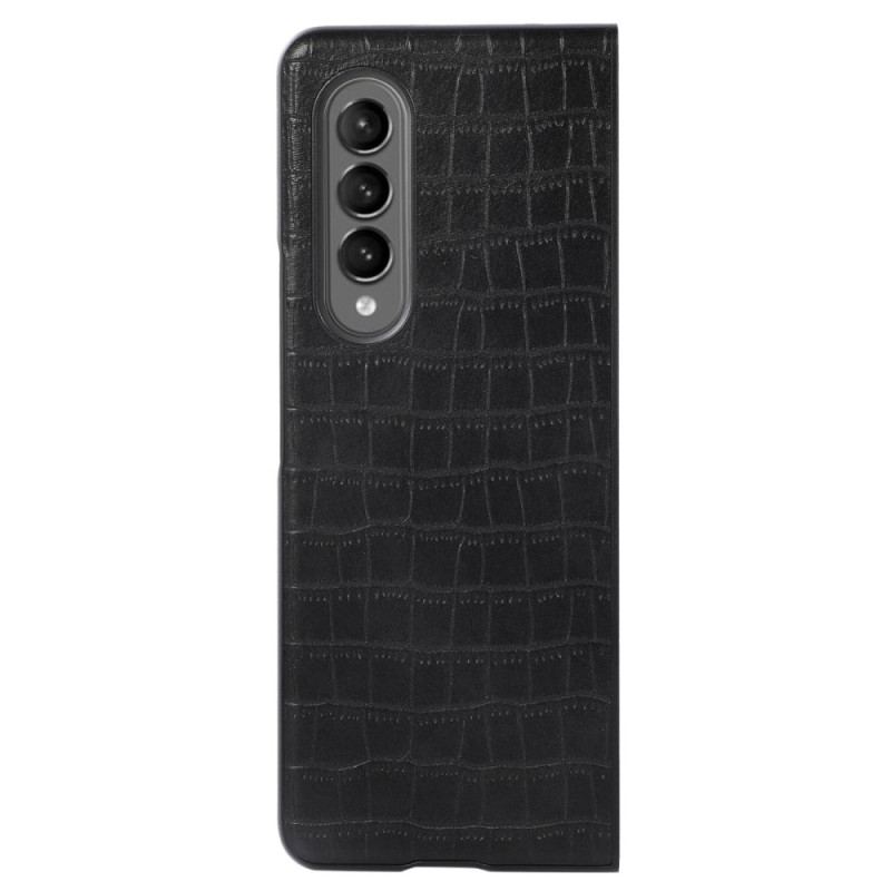 Coque Samsung Galaxy Z Fold 4 Simili Cuir Croco