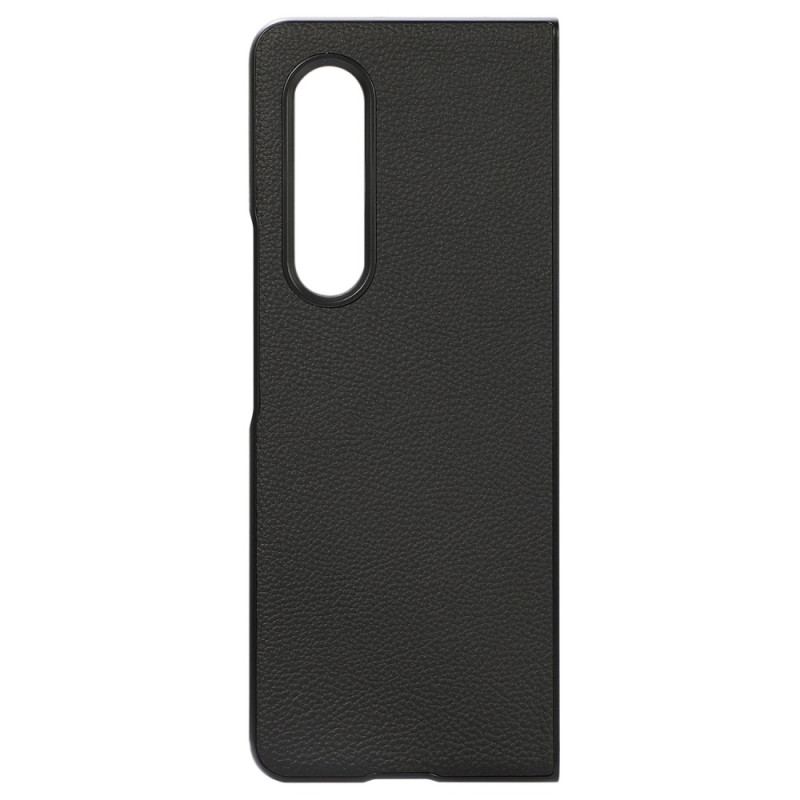 Coque Samsung Galaxy Z Fold 4 Simili Cuir Litchi Effet Rétro