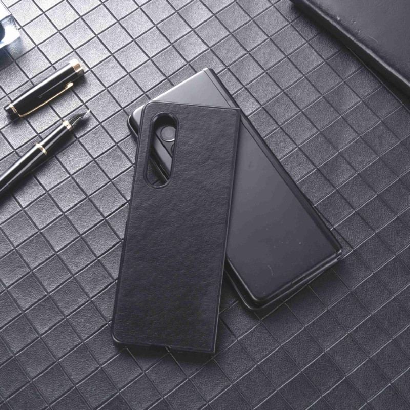 Coque Samsung Galaxy Z Fold 4 Simili Cuir Texture Nylon
