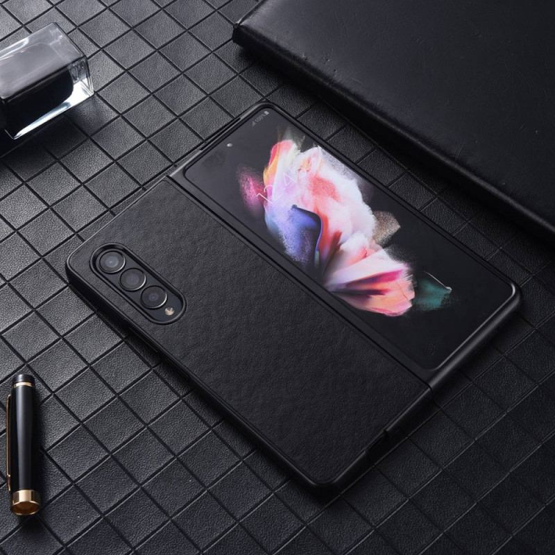 Coque Samsung Galaxy Z Fold 4 Simili Cuir Texture Nylon