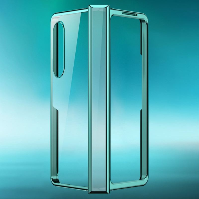 Coque Samsung Galaxy Z Fold 4 Transparente Métallisée à Charnière