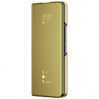 Flip Cover Samsung Galaxy Z Fold 4 Miroir et Transparence