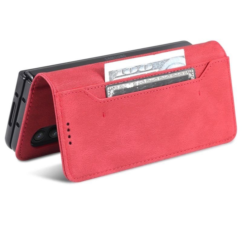 Housse Samsung Galaxy Z Fold 4 AZNS Portefeuille Coutures