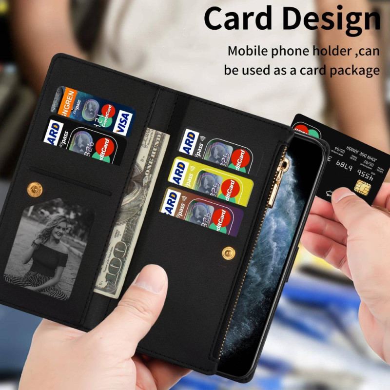 Housse Samsung Galaxy Z Fold 4 Ultra Pailletée avec Lanière