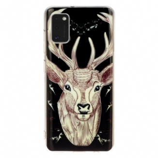 Coque Samsung Galaxy A41 Cerf Majestueux Fluorescente