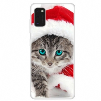 Coque Samsung Galaxy A41 Chat de Noël