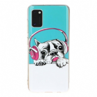 Coque Samsung Galaxy A41 Chien Fluorescente