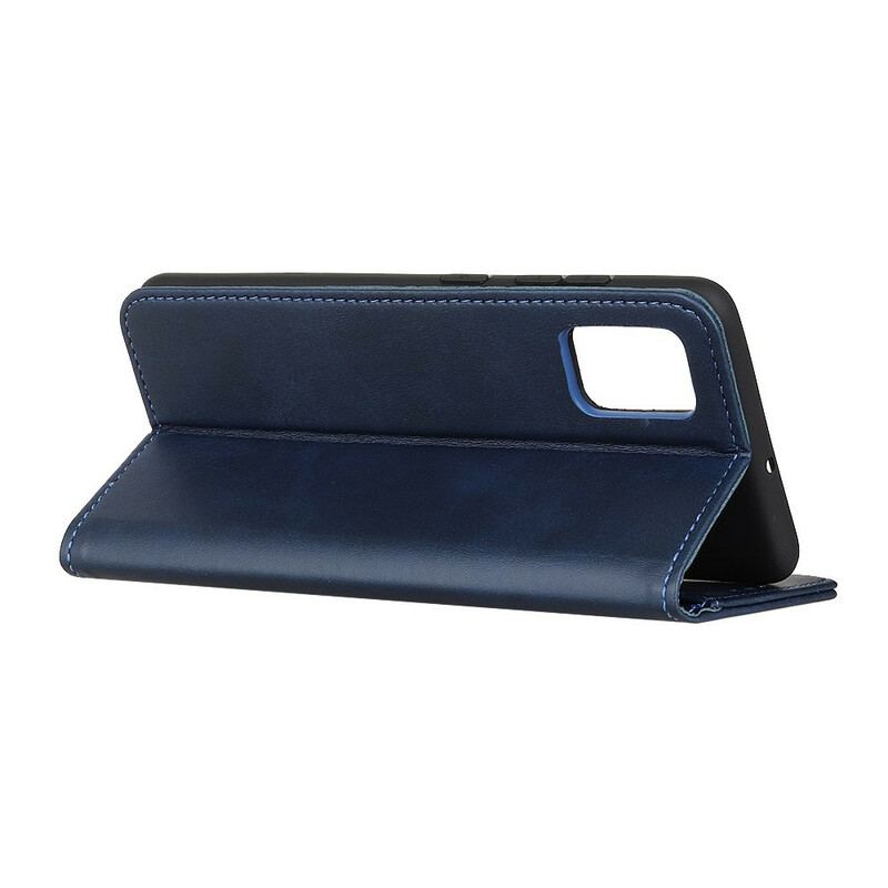 Flip Cover Samsung Galaxy A41 Cuir Fendu