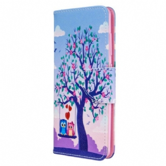 Housse Samsung Galaxy A41 Hiboux Sur La Balancoire