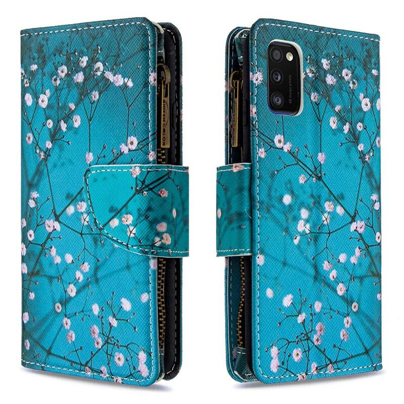Housse Samsung Galaxy A41 Poche Zippée Arbre