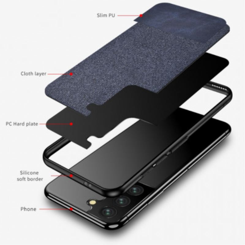 Coque Samsung Galaxy S21 5G Bi-texture Simili Cuir