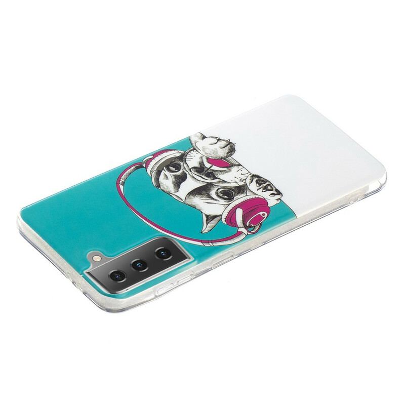 Coque Samsung Galaxy S21 5G Chien Fluorescente