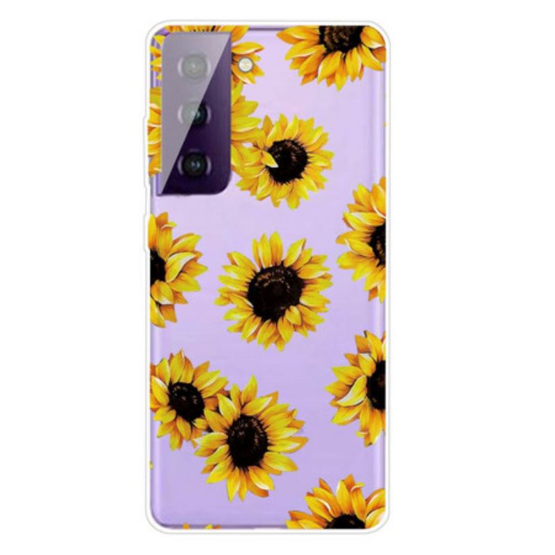 Coque Samsung Galaxy S21 5G Tournesols
