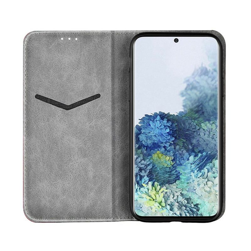 Flip Cover Samsung Galaxy S21 5G Bicolore Effet Cuir