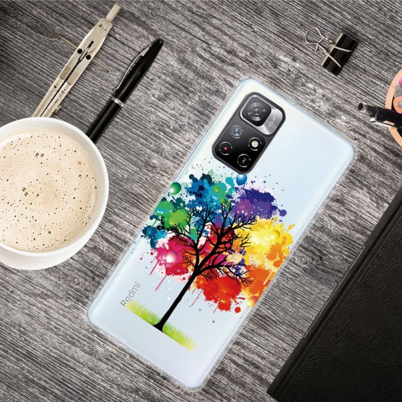 Coque Poco M4 Pro 5G Arbre Aquarelle