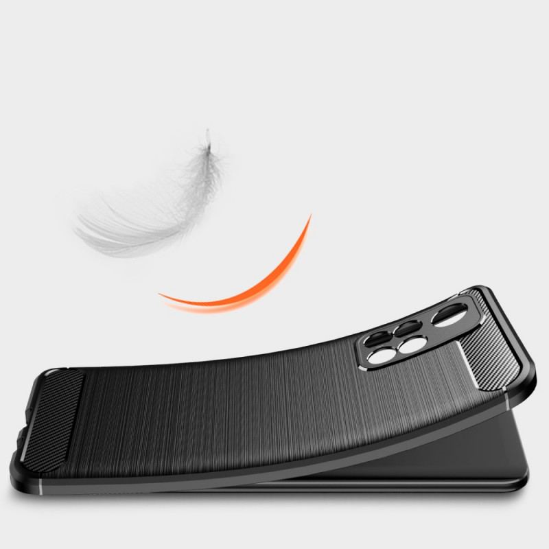 Coque Poco M4 Pro 5G Fibre Carbone Brossée