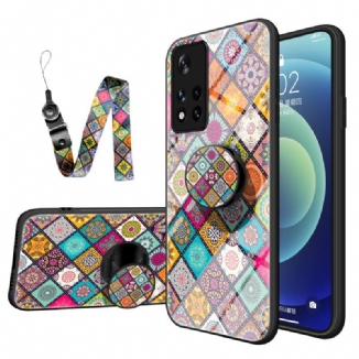 Coque Poco M4 Pro 5G Support Magnétique Patchwork