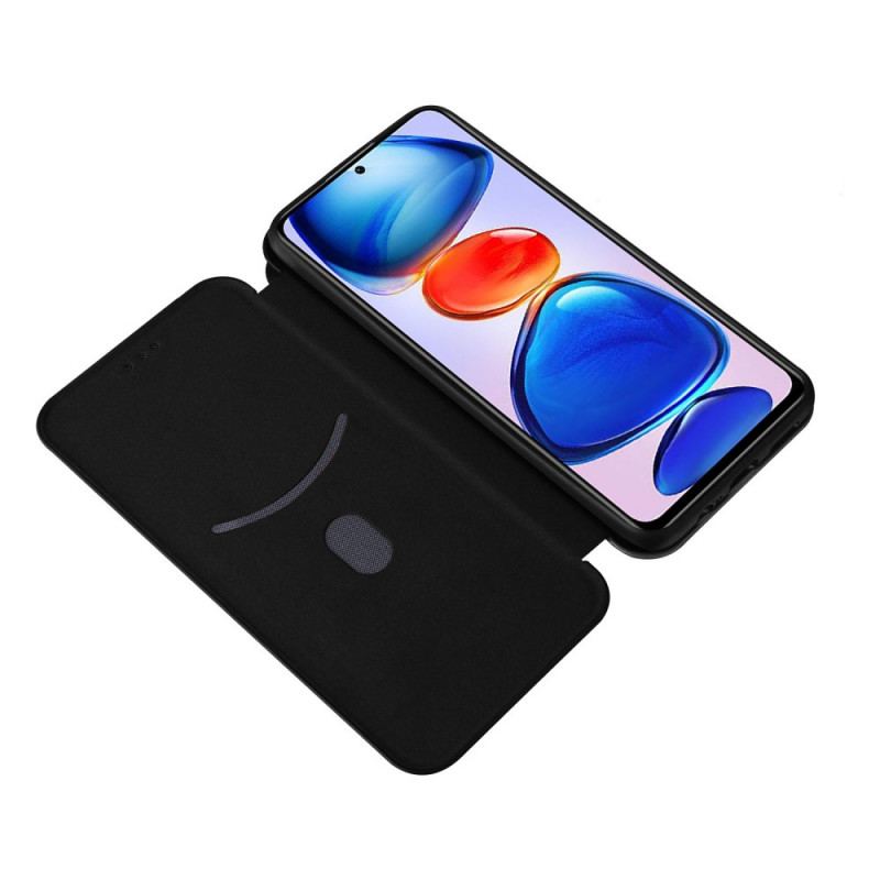 Flip Cover Poco M4 Pro 5G Fibre Carbone