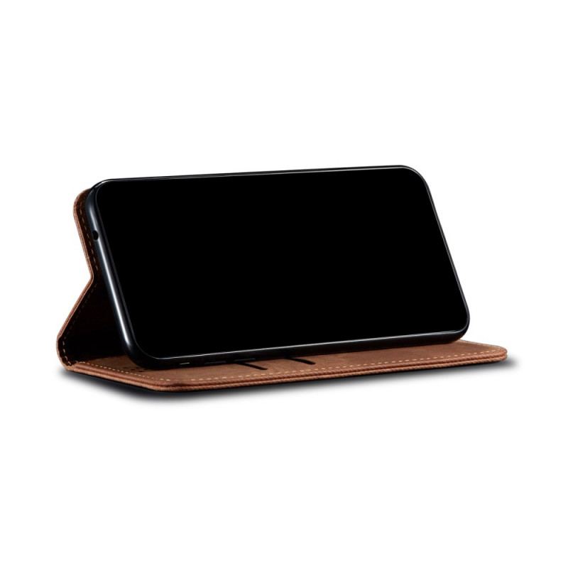Flip Cover Poco M4 Pro 5G Tissu Jeans