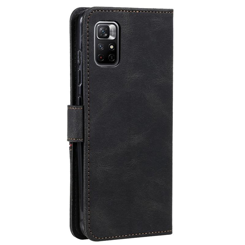 Housse Poco M4 Pro 5G Cuir Fendu Skin-Touch