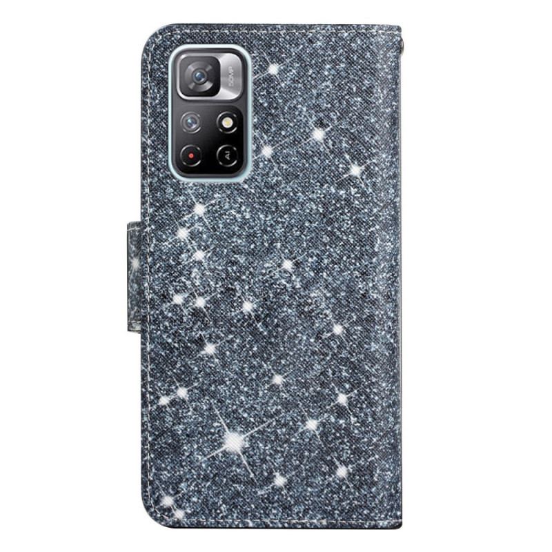 Housse Poco M4 Pro 5G Paillettes à Lanière