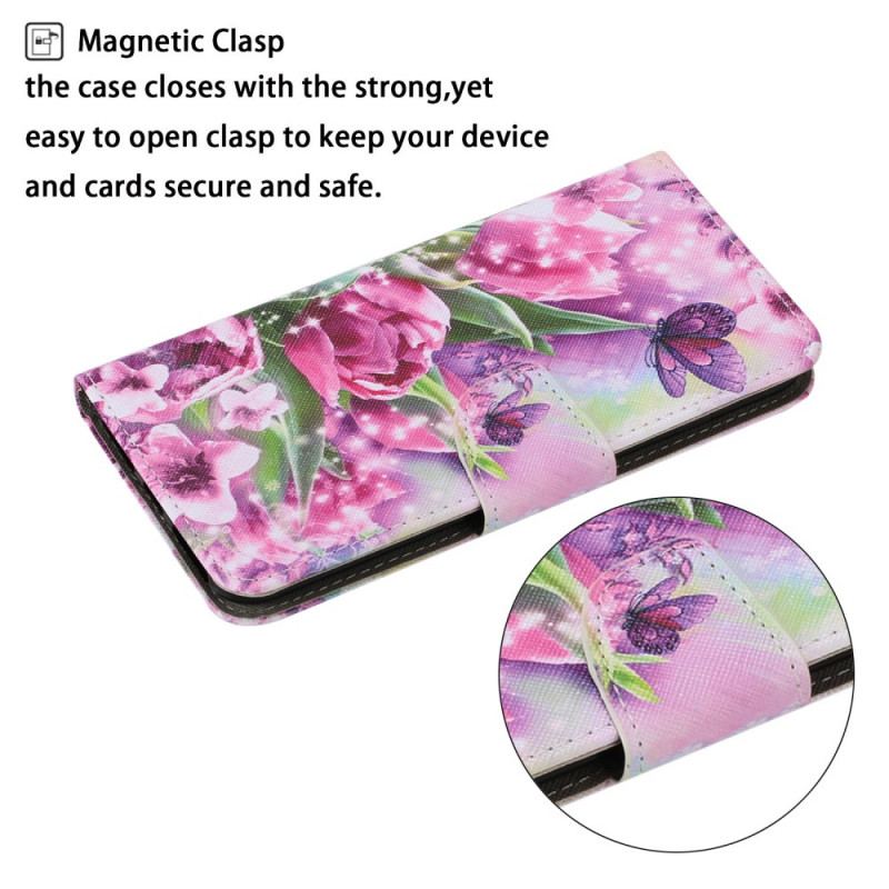 Housse Poco M4 Pro 5G Papillon et Lotus