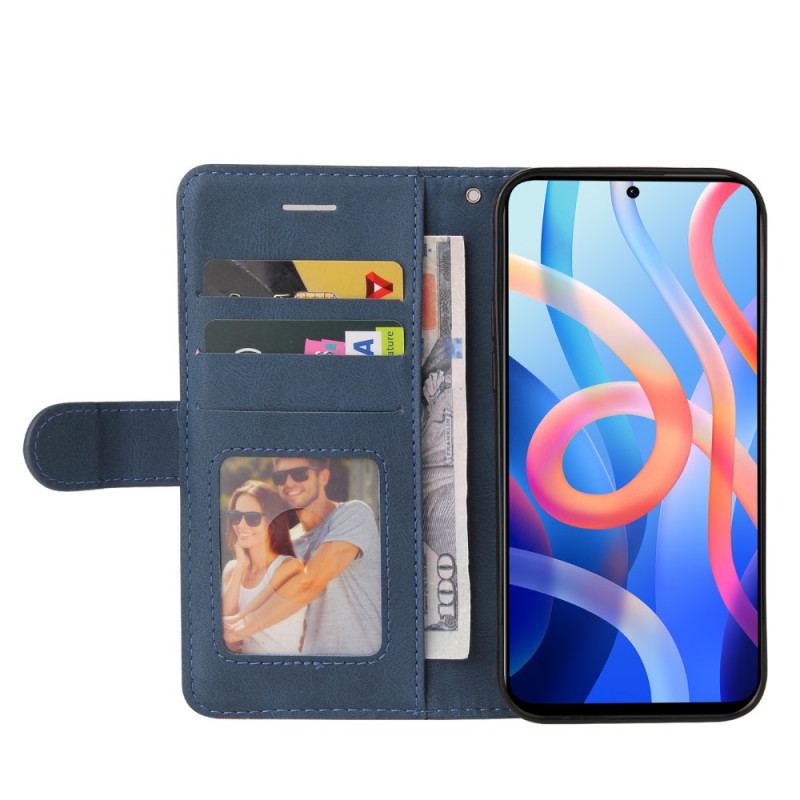 Housse Poco M4 Pro 5G Simili Cuir Bicolore Signature