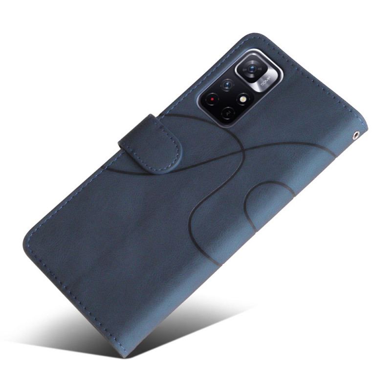 Housse Poco M4 Pro 5G Simili Cuir Bicolore Signature