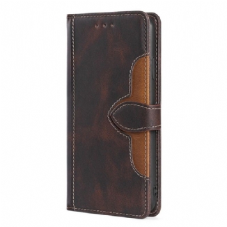 Housse Poco M4 Pro 5G Simili Cuir Bicolore Stylish