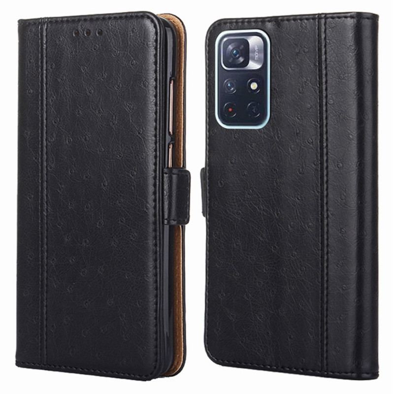 Housse Poco M4 Pro 5G Texture Peau d'Autruche