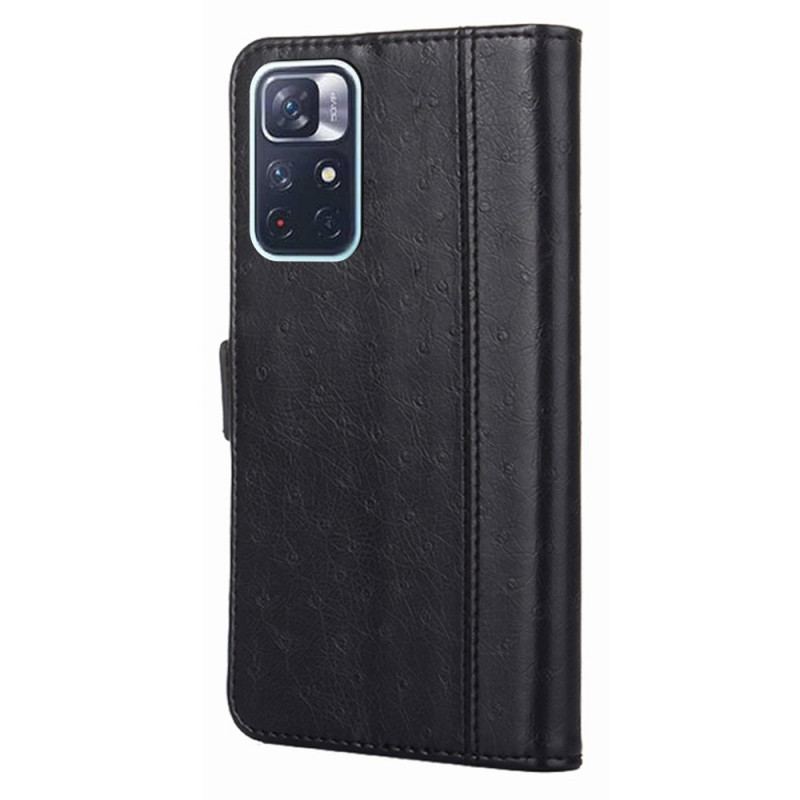 Housse Poco M4 Pro 5G Texture Peau d'Autruche