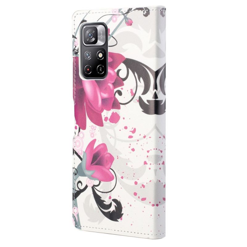 Housse Poco M4 Pro 5G Tropical Flowers