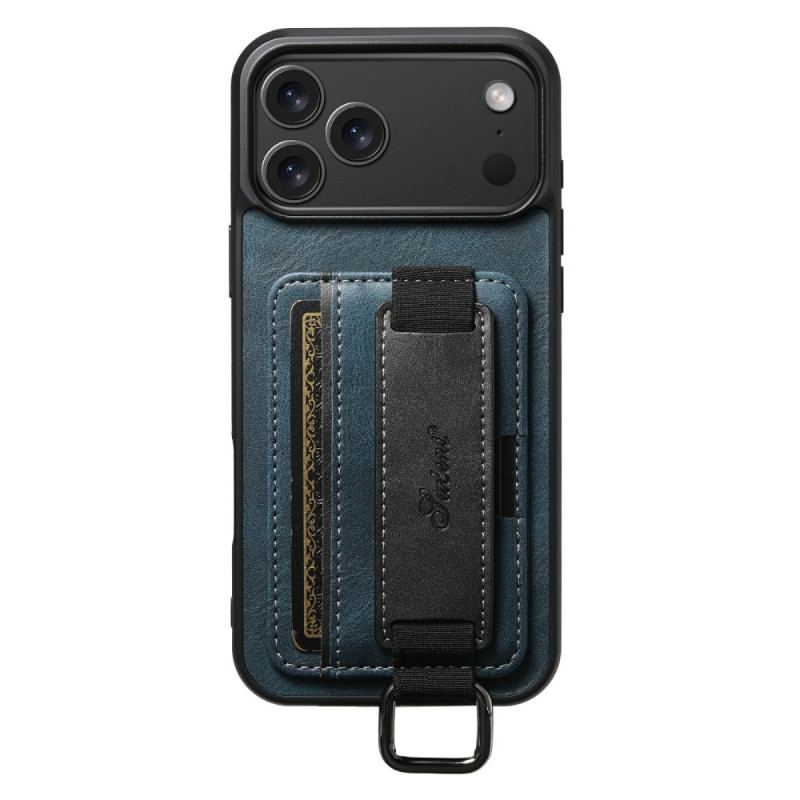 Coque iPhone 17 Pro avec Porte-Cartes Design Rétro