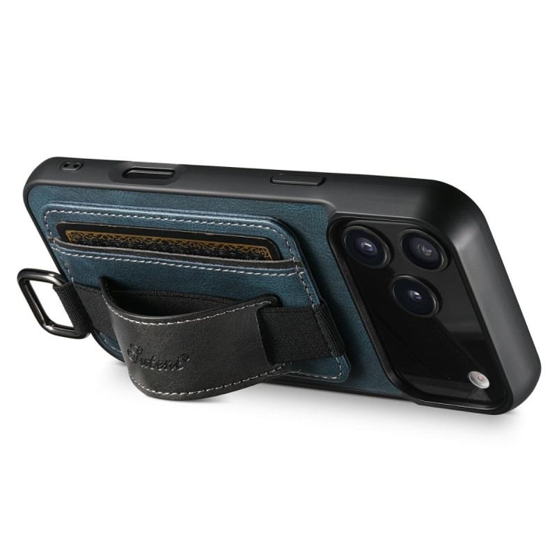 Coque iPhone 17 Pro avec Porte-Cartes Design Rétro