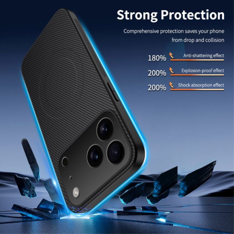Coque iPhone 17 Pro Compatible MagSafe Carbone
