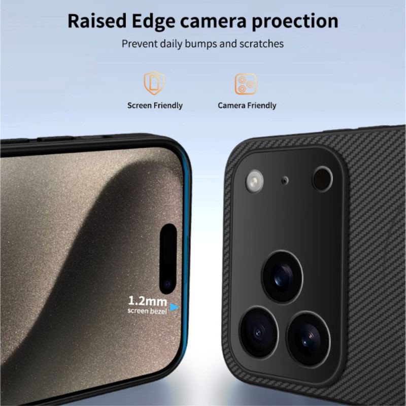 Coque iPhone 17 Pro Compatible MagSafe Carbone