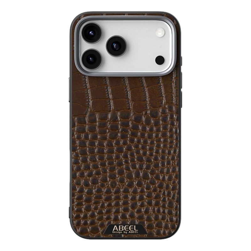 Coque iPhone 17 Pro Compatible MagSafe Effet Croco ABEEL