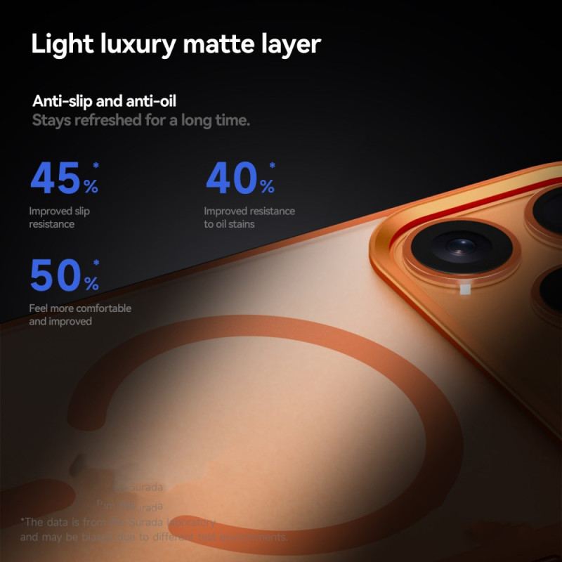 Coque iPhone 17 Pro Compatible MagSafe Semi-Transparente